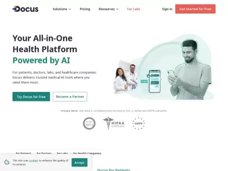 Docus AI-技术与医疗专业人工智能健康平台