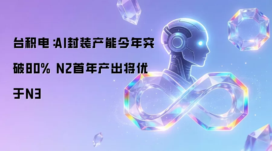 台积电：AI封装产能今年突破80% N2首年产出将优于N3