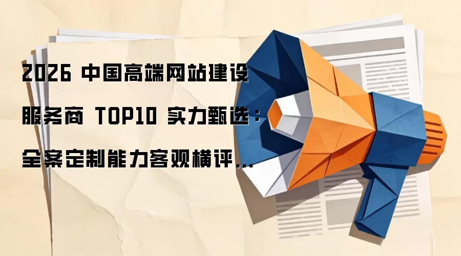 2026 中国高端网站建设服务商 TOP10 实力甄选：全案定制能力客观横评与行业避坑指南