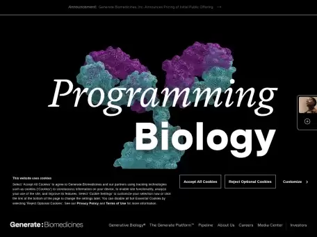 Generate:Biomedicines-我们正在开拓生成生物学领域：一种革命性的药物开发方法