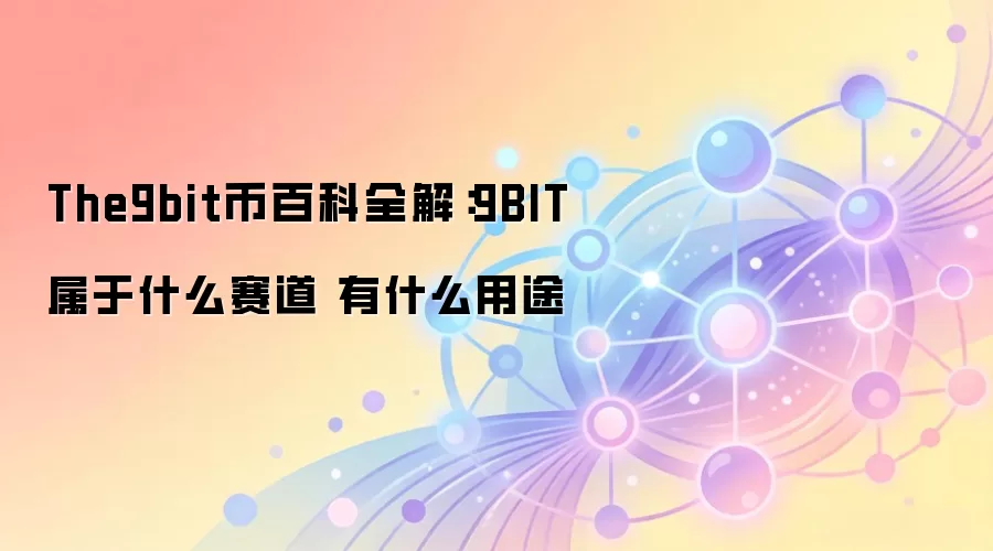 The9bit币百科全解：9BIT属于什么赛道 有什么用途