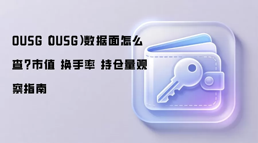 OUSG（OUSG）数据面怎么查？市值 换手率 持仓量观察指南