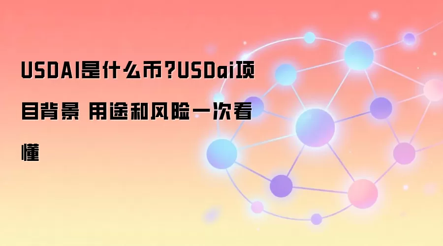 USDAI是什么币？USDai项目背景 用途和风险一次看懂