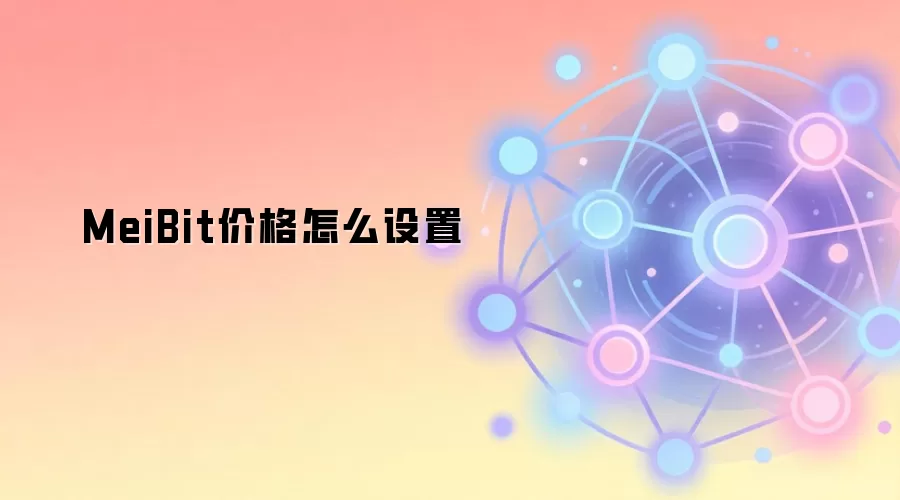 MeiBit价格怎么设置