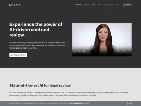 MAIGON-我们的解决方案包括特定于合同类型的 AI 审查模块