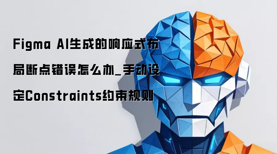 Figma AI生成的响应式布局断点错误怎么办_手动设定Constraints约束规则