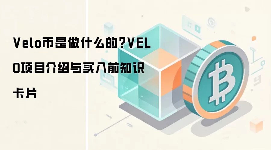 Velo币是做什么的？VELO项目介绍与买入前知识卡片