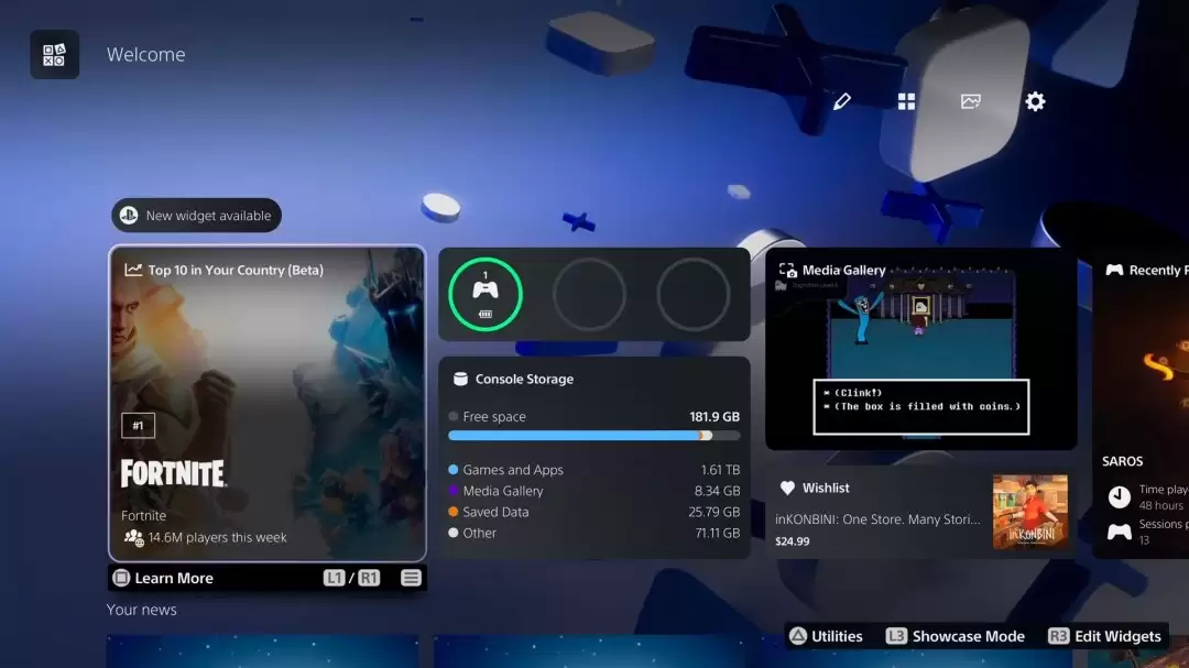 PlayStation 5测试版更新能让玩家看到游戏游玩人数
