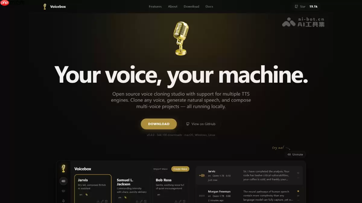 Voicebox— 开源本地语音合成工具，ElevenLabs 开源平替