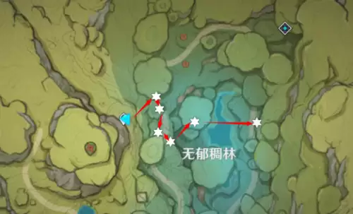原神树王圣体菇高效采摘路线图片3