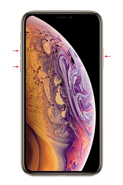 重启iPhone XS示意图