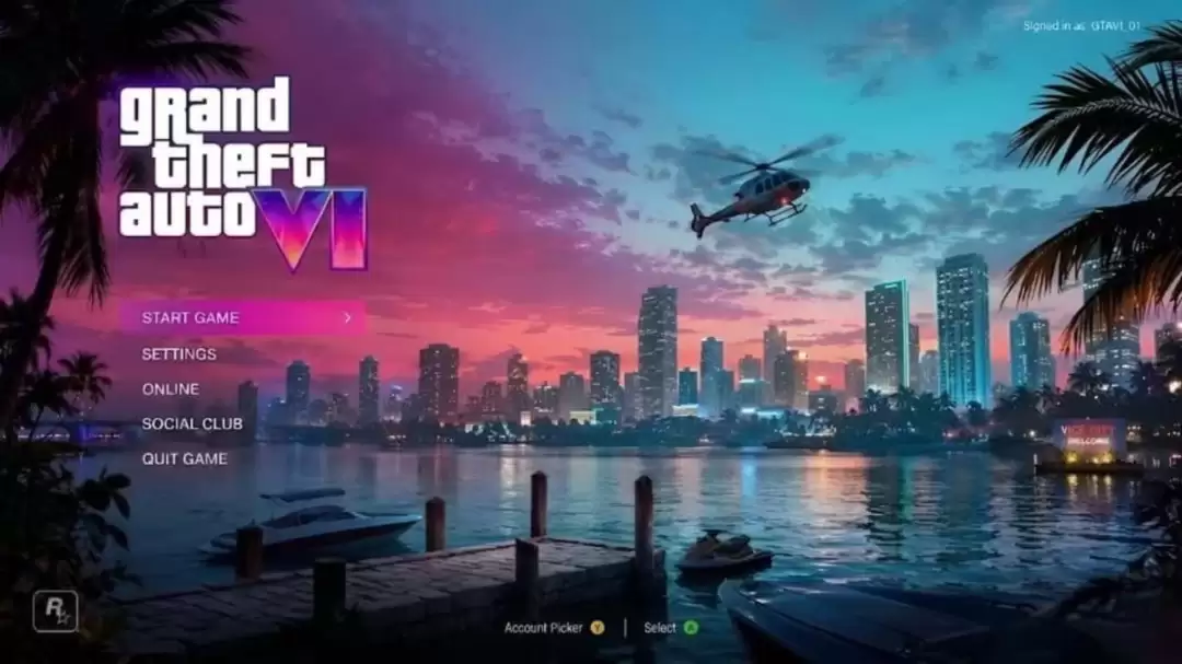 太有感觉了 假如《GTA6》主菜单会随着天气和时间变化