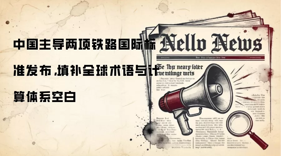 中国主导两项铁路国际标准发布，填补全球术语与计算体系空白