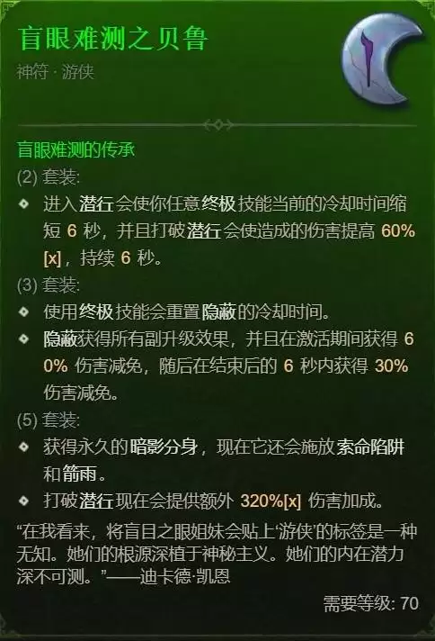 暗黑4S13游侠哪套套装最强