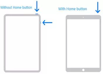 强制重启iPad示意图