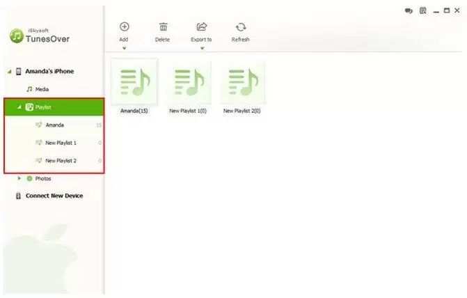 iSkysoft TunesOver软件界面