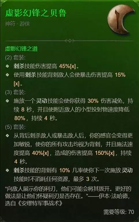 暗黑4S13游侠哪套套装最强