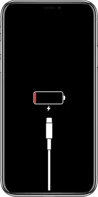 iPhone卡在充电屏幕示意图