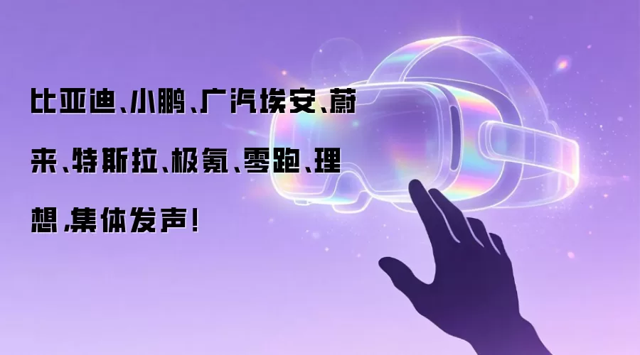 比亚迪、小鹏、广汽埃安、蔚来、特斯拉、极氪、零跑、理想，集体发声！