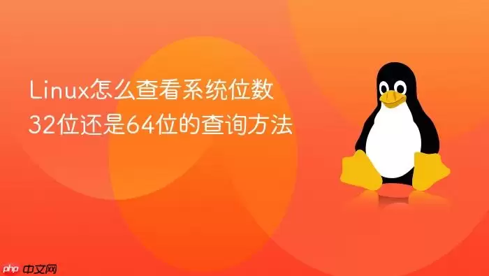 Linux怎么查看系统位数 32位还是64位的查询方法