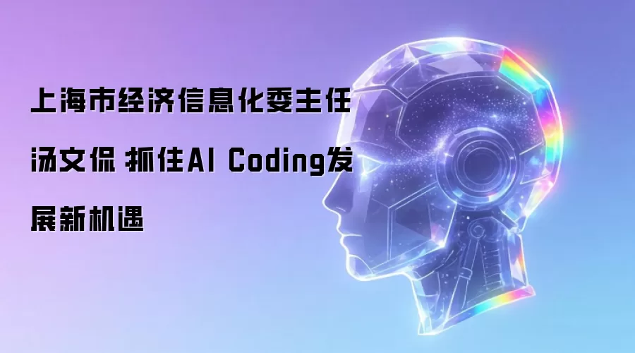 上海市经济信息化委主任汤文侃:抓住AI Coding发展新机遇