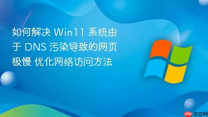 如何解决 Win11 系统由于 DNS 污染导致的网页极慢 优化网络访问方法