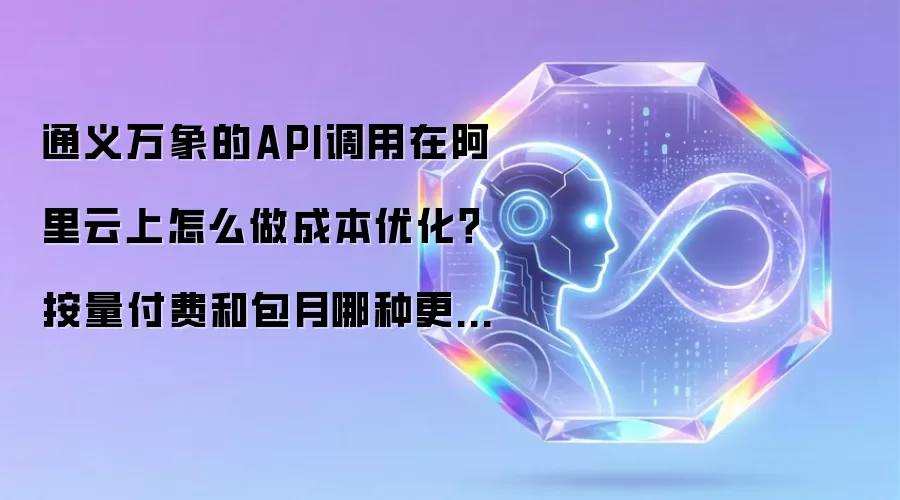 通义万象的API调用在阿里云上怎么做成本优化？按量付费和包月哪种更划算