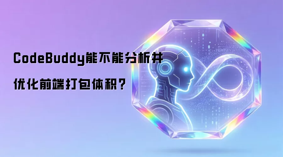CodeBuddy能不能分析并优化前端打包体积？