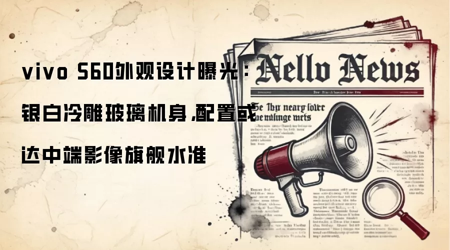 vivo S60外观设计曝光:银白冷雕玻璃机身,配置或达中端影像旗舰水准