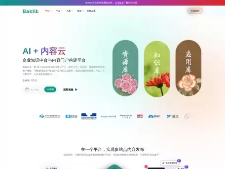 Baklib-Baklib知识库&帮助文档在线制作产品手册发布到网站上