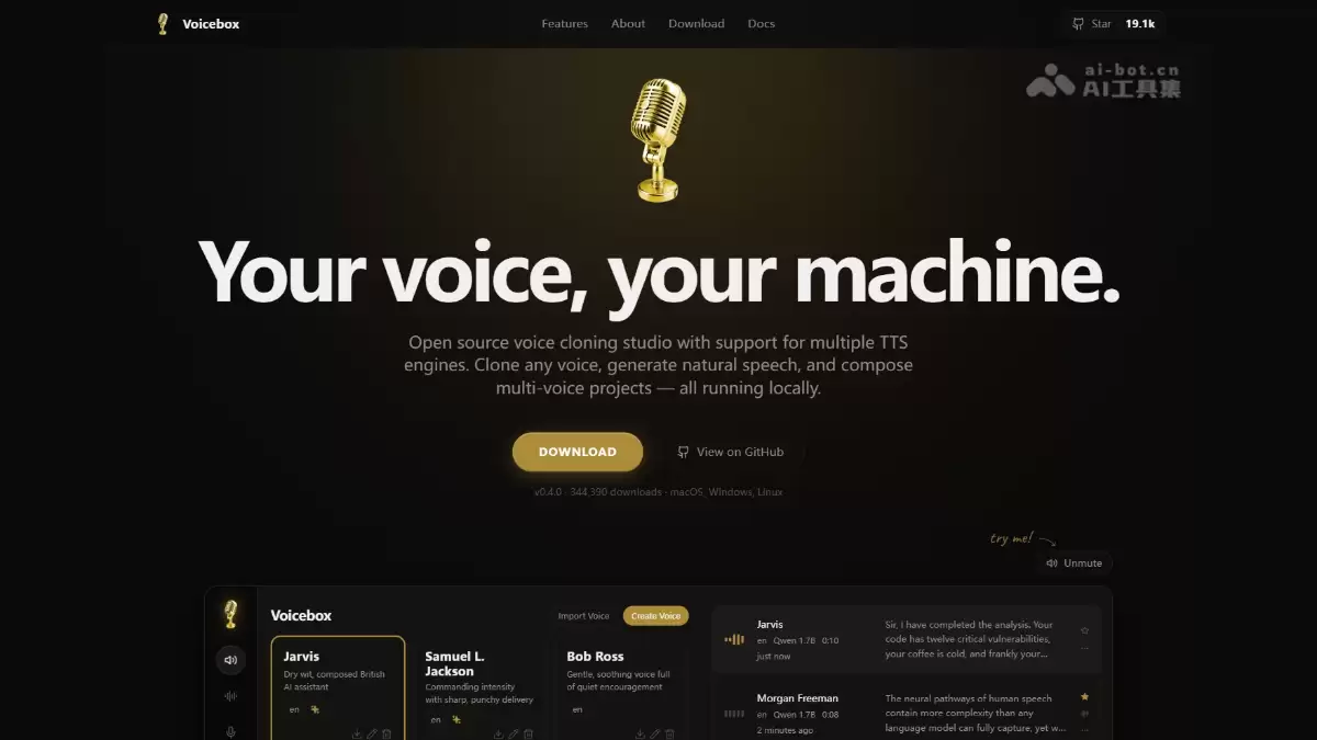 Voicebox – 开源本地语音合成工具，ElevenLabs 开源平替