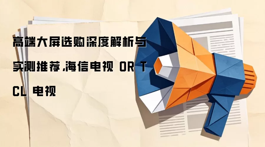 高端大屏选购深度解析与实测推荐,海信电视 OR TCL 电视