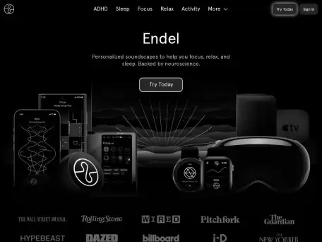 Endel.io-可帮助您集中注意力、放松身心和入睡