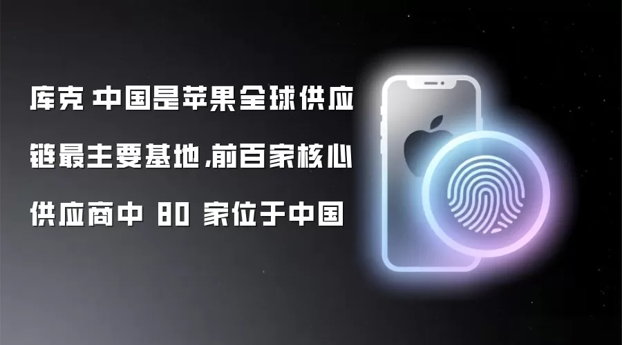 库克：中国是苹果全球供应链最主要基地，前百家核心供应商中 80 家位于中国