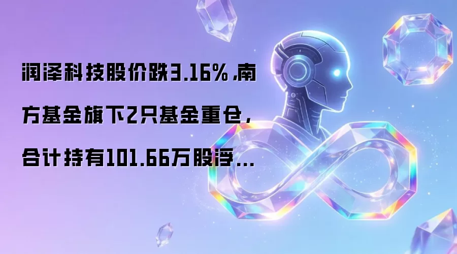 润泽科技股价跌3.16%，南方基金旗下2只基金重仓，合计持有101.66万股浮亏损失316.15万元