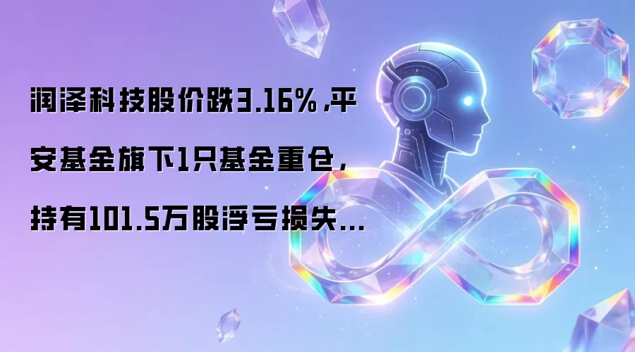 润泽科技股价跌3.16%,平安基金旗下1只基金重仓,持有101.5万股浮亏损失315.66万元