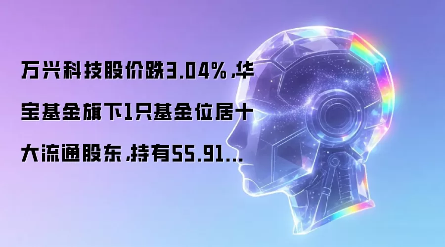 万兴科技股价跌3.04%，华宝基金旗下1只基金位居十大流通股东，持有55.91万股浮亏损失112.94万元