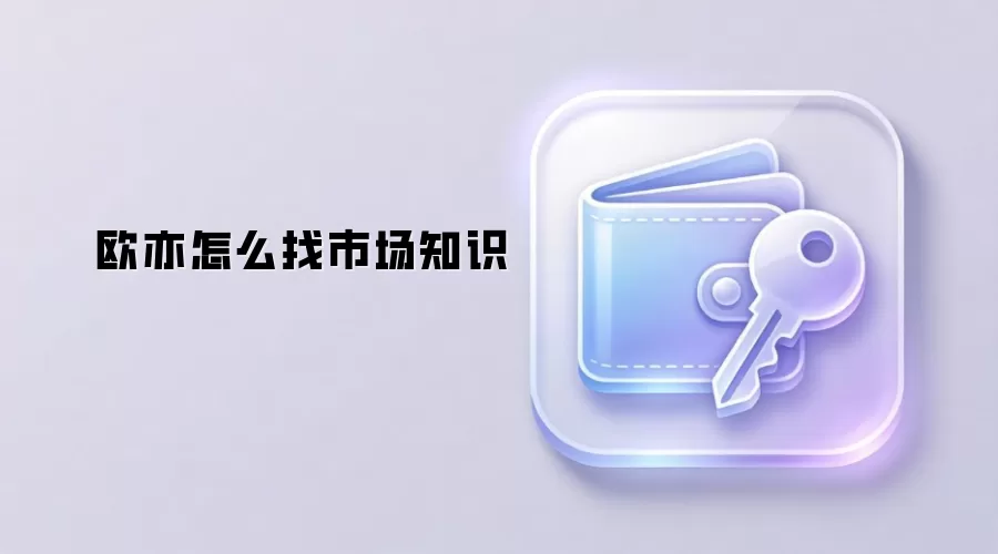 欧亦怎么找市场知识