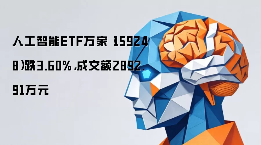 人工智能ETF万家（159248）跌3.60%，成交额2892.91万元