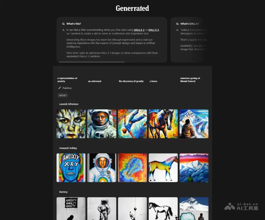 Generrated-AI提示词参考平台
