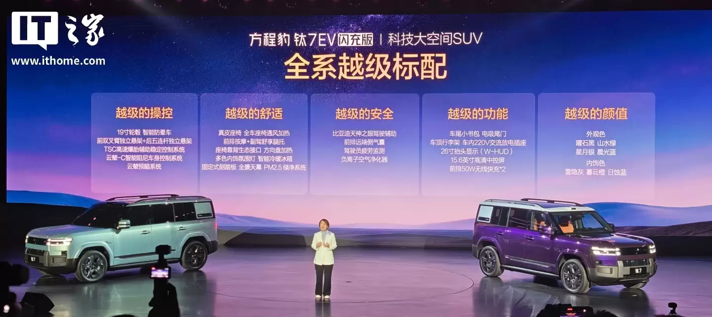 比亚迪方程豹汽车四十万台暨钛7车型十五万台销量达成