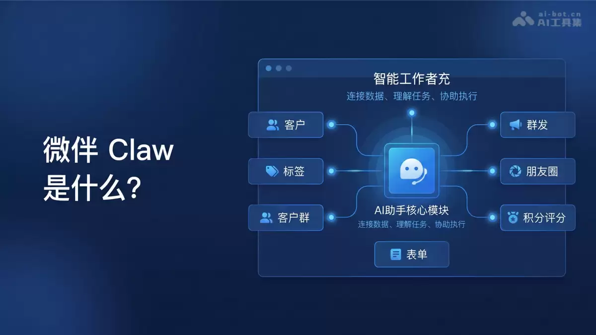 微伴 Claw – 微伴助手推出的企业微信 AI 数字员工