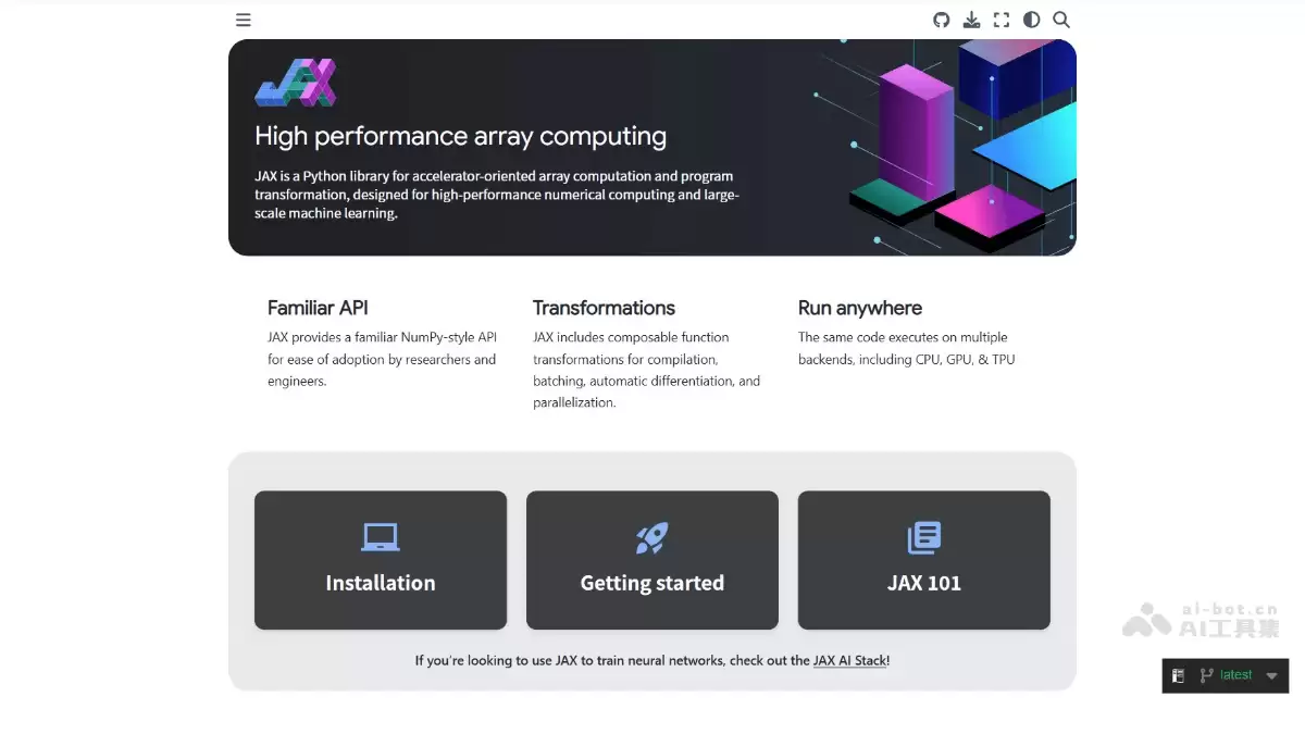Google JAX-Google推出的用于变换数值函数的机器学习框架