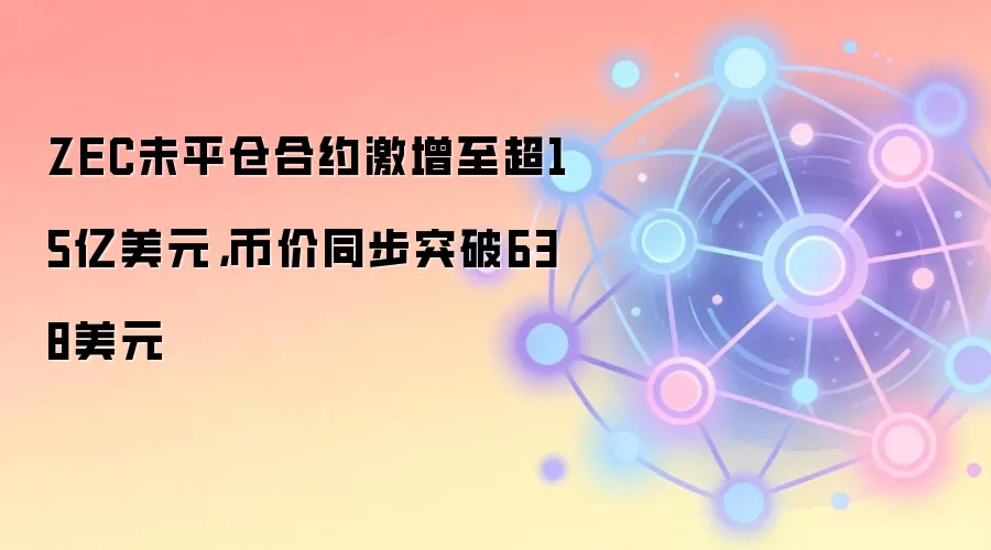 ZEC未平仓合约激增至超15亿美元，币价同步突破638美元