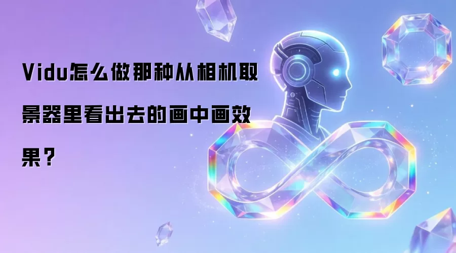 Vidu怎么做那种从相机取景器里看出去的画中画效果?