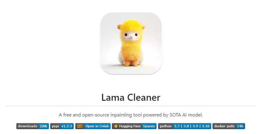 Lama Cleaner 免费开源修复工具