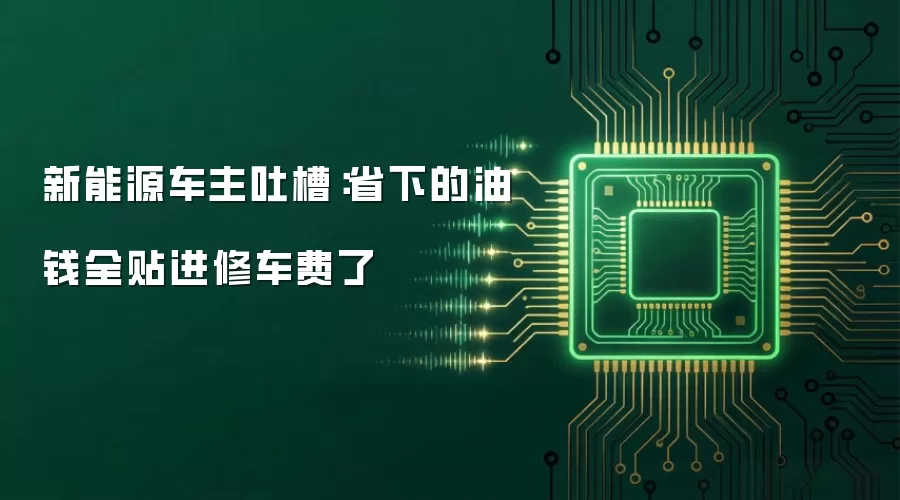 新能源车主吐槽：省下的油钱全贴进修车费了
