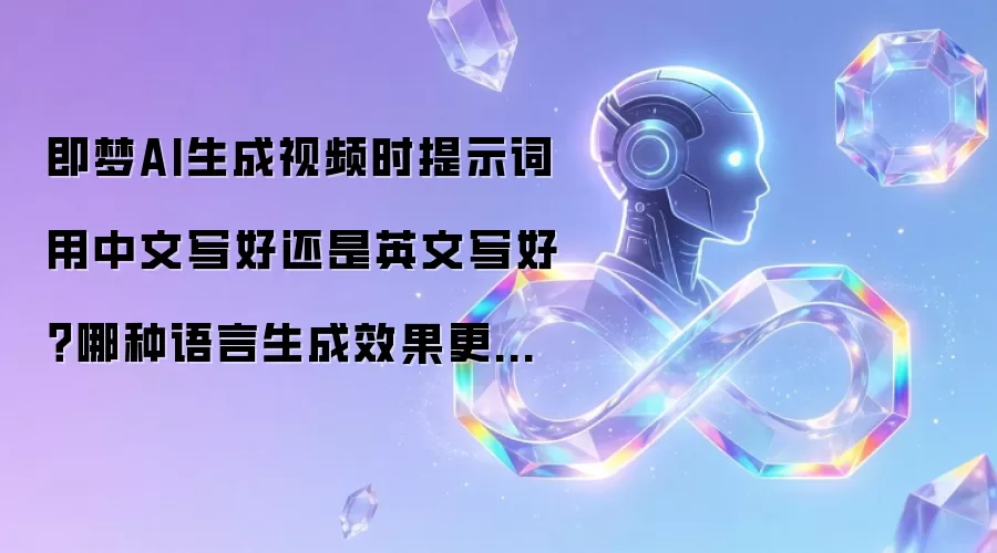 即梦AI生成视频时提示词用中文写好还是英文写好?哪种语言生成效果更稳定