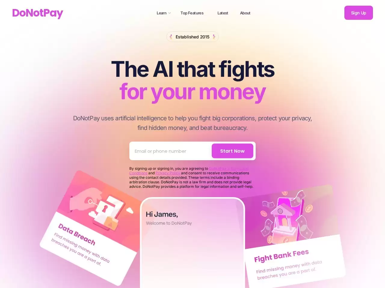 DoNotPay-继续冲浪免费试用