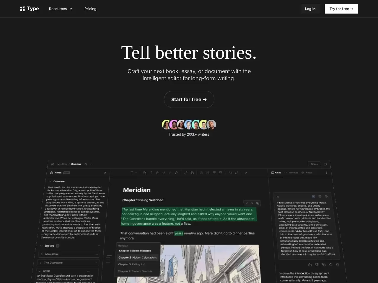 Type.AI-AI 驱动的文档编辑器
